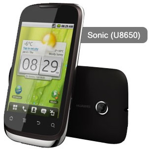 Huawei U8650 Sonic, Android 2.3 Gingerbread