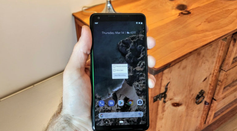 The easiest way to enable the built-in screen recorder on android 10