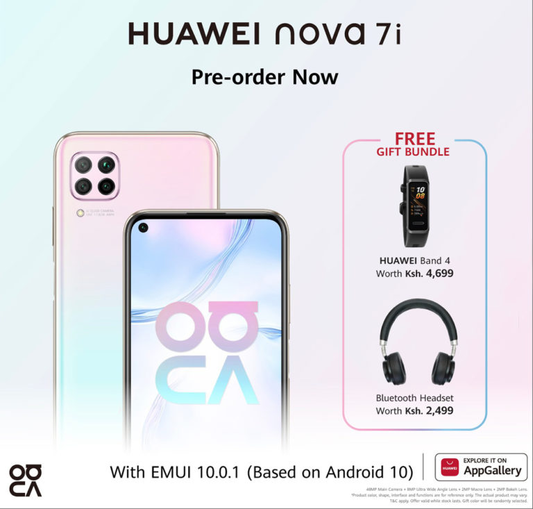The Huawei Nova 7i goes on pre-order in Kenya with free goodies worth KES 7,000