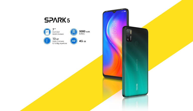 Tecno unveils the Spark 5 and Spark 5 Air Smartphones running on android 10