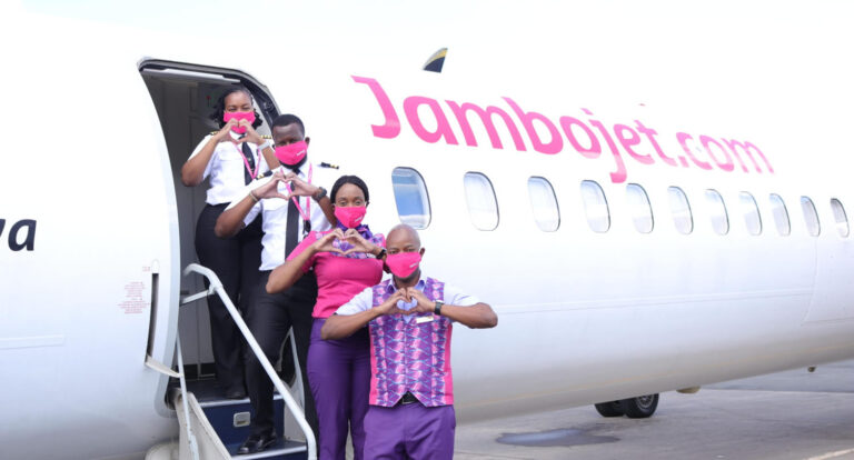 Jambojet customers will now pay for domestic flights with Safaricom’s Bonga points