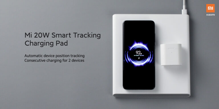 Xiaomi’s Mi 20w smart tracking charging pad lets you charge up to two devices wirelessly