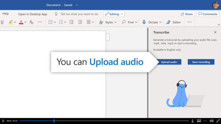 Microsoft just added transcription capability to word documents, here is how to use it