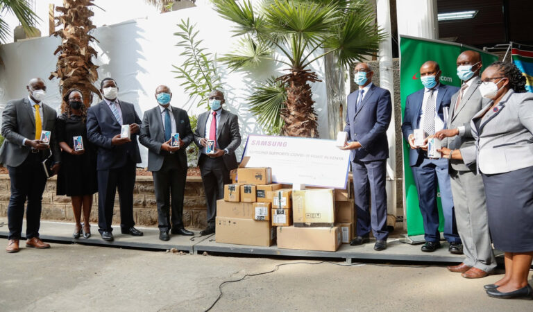 Samsung donates Galaxy A2 core devices to health workers as Safaricom extends monthly bundles