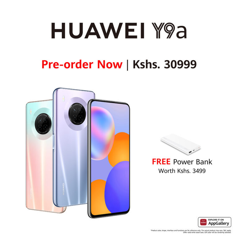 Huawei Y9a goes on preorder in Kenya for Ksh. 30,999, customers to get a free power bank
