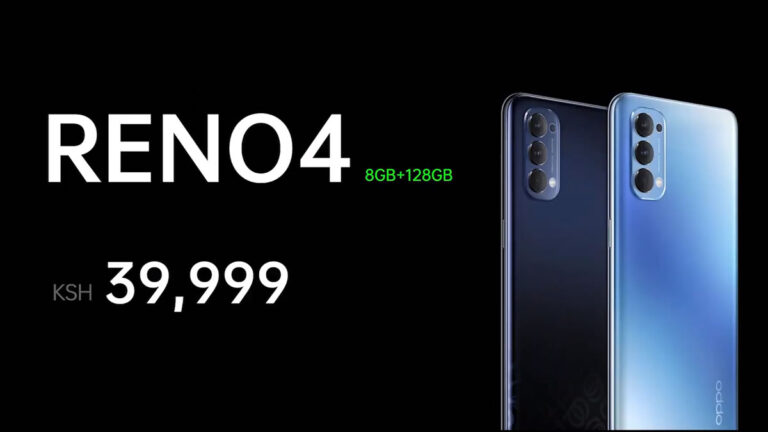 OPPO officially introduces the OPPO Reno4 in Kenya, to retail at Ksh. 39,999