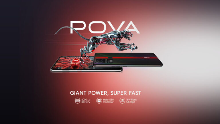 Tecno Pova packs a massive 6000mAh battery and a large 6.8-inch panel for gamers