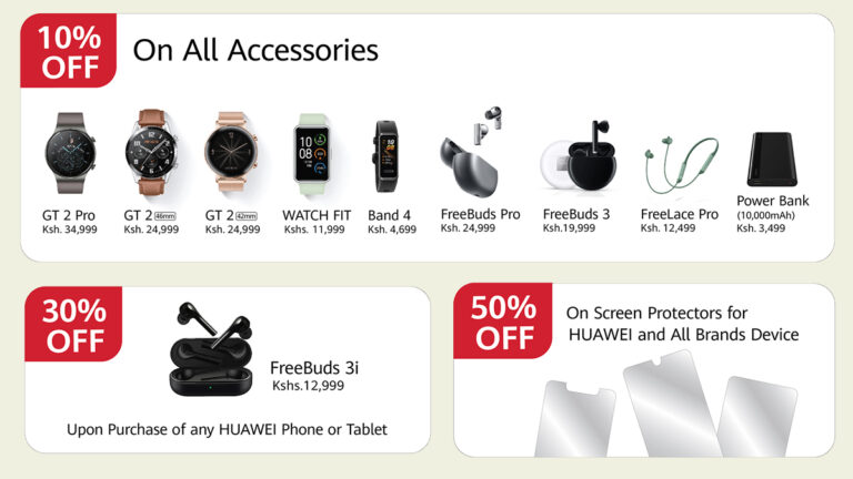 Huawei mobile Kenya unveils a number of discounts on products and accessories this Easter