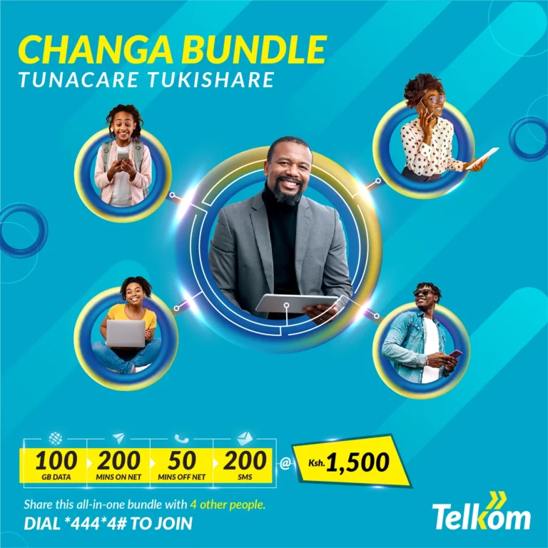 How to purchase, use Telkom Kenya’s Changa bundle for up to 5 family members or friends